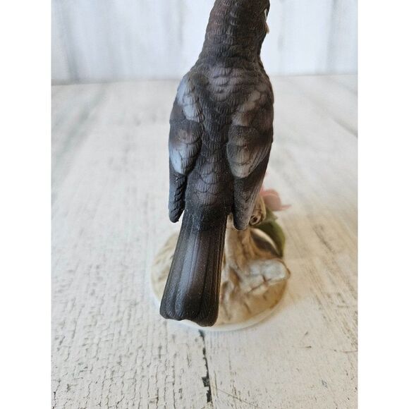 Andrea Robin vintage 9386 porcelain figurine bird realistic flowers life-like st - Picture 5 of 8